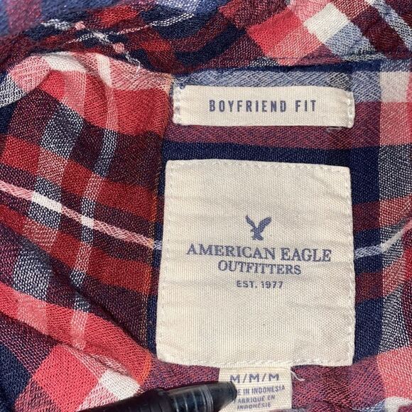 American Eagle plaid button down shirt - Picture 5 of 9